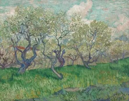 Tree trunks in the grass late April 1890 Saint-Rémy 72.5 x 91.5 cm