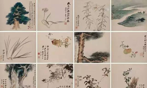 近现代书画，张大千，《雅歌·香草嘉果良木册》(十二开)，人民币3795万元