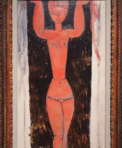 阿米迪欧·莫迪利安尼(Amedeo Modigliani) 《女神柱》(Cariatide) 拍前估价：6,000,000-9,000,000 英镑 成交价：6,988,500 英镑(约合6100万元人民币)