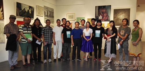 嘉宾、参展艺术家合影