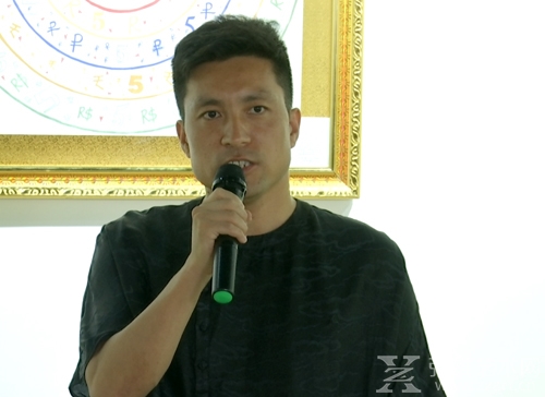 画展主人公武华兴发表答谢感言