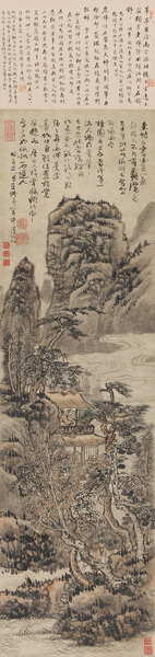 图4 髡残《为周亮工作山水》