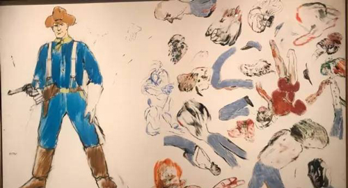 R.B. Kitaj’s 《地域之铃》(The Bells of Hell), 1961，26.5万英镑。图片：致谢Kenny Schachter