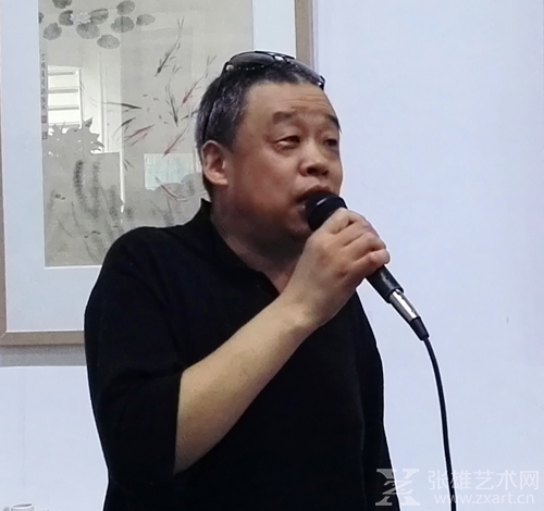 受邀嘉宾中国画学会理事中国人民大学画院导师易峰致辞