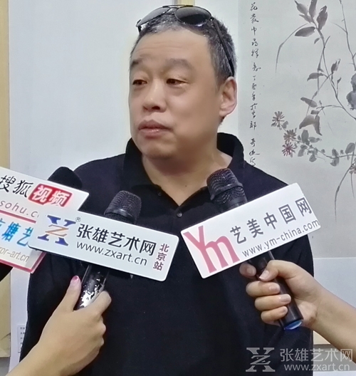 中国画学会理事中国人民大学画院导师易峰接受采访