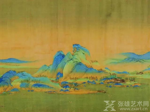 《千里江山图》（局部）