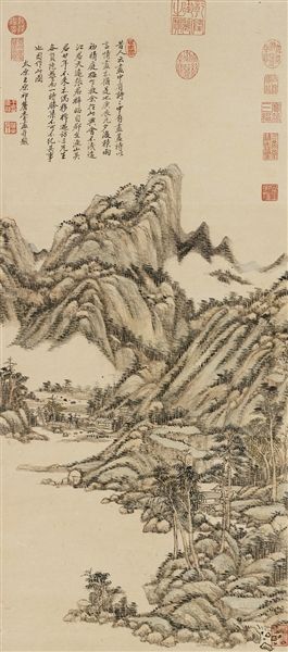   清 王原祁 画中有诗图