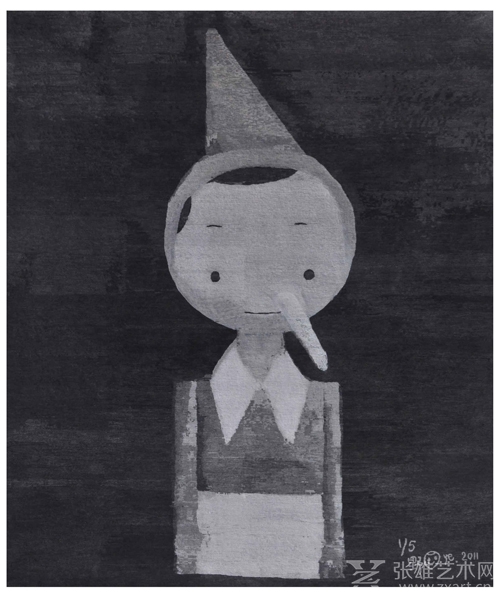 刘野-匹诺曹260×350cm-60%西藏羊毛、40%丝 2011