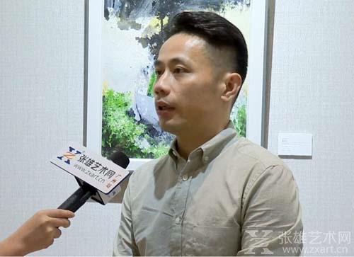   艺术家宋赫接受张雄艺术网广州站记者采访