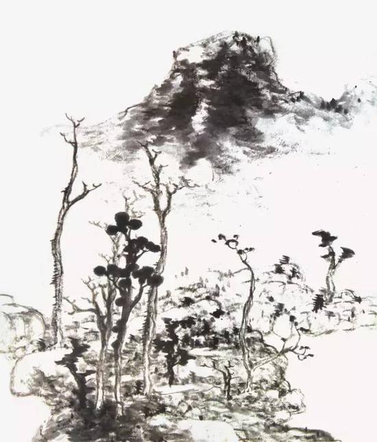   《山水花鸟》册页之四