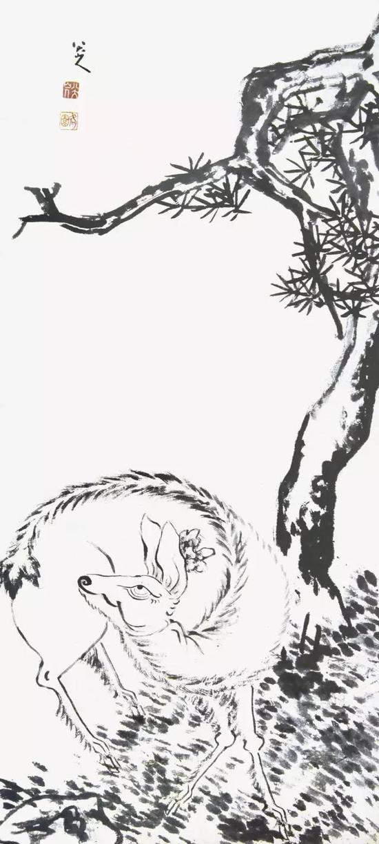   松鹿图