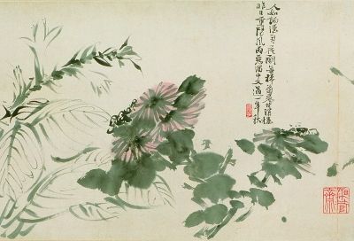 花卉图卷（中国画·局部）徐渭