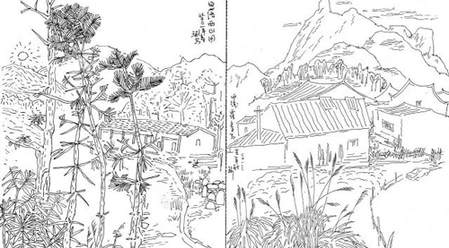 李肇瑜的硬笔线描及作品欣赏