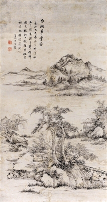 清代王宸《勺湖草堂图》与题记