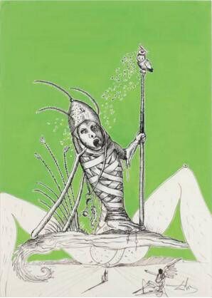 萨尔瓦多・达利（西班牙，1904 - 1989） 《无题》 墨水笔及墨水 毡尖笔 水粉 纸本 27 1/2 x 19 3/4 in.(70 x 50 cm.)