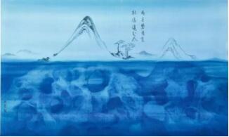 徐累（中国， 1963年生） 《雨过碧连空》 设色 绢本 89.5 x 148.5 cm.