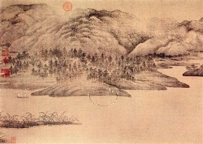     《潇湘图》（故宫博物院藏）局部
