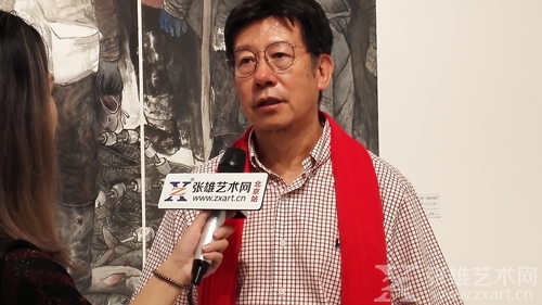 参展艺术家 于永华接受采访