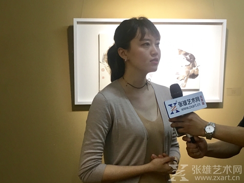 参展艺术家 岳小飞接受采访