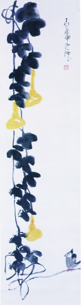    葫芦小鸟图（国画） 丁衍庸 广州艺术博物院藏