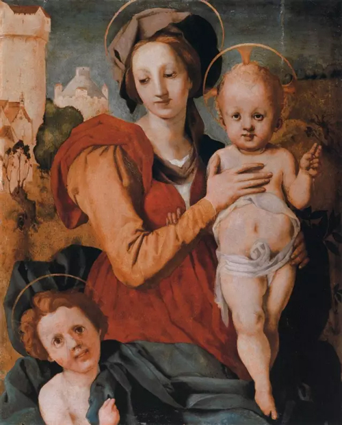 蓬托尔莫《Madonna and Child with the Young St John the Baptist》