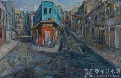 《旧街转角》150X100cm 2017年 布面油画