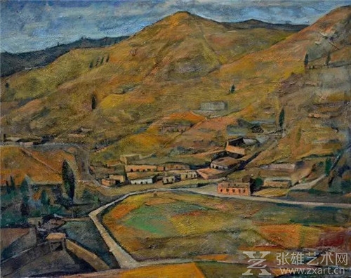 《塬》 100X80cm 2016年 布面油画