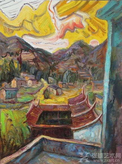 《写生系列》油画  作品尺寸:60x80cm