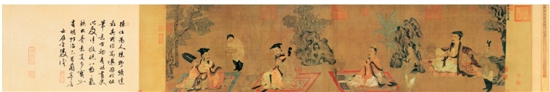   孙位 高逸图 绢本设色 45.2×168.7cm 上海博物馆藏