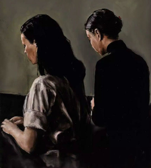Michaël Borremans, 《Two》, 2004。图片：伦敦苏富比