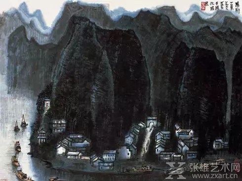 李可染《阳朔一景》1963年作