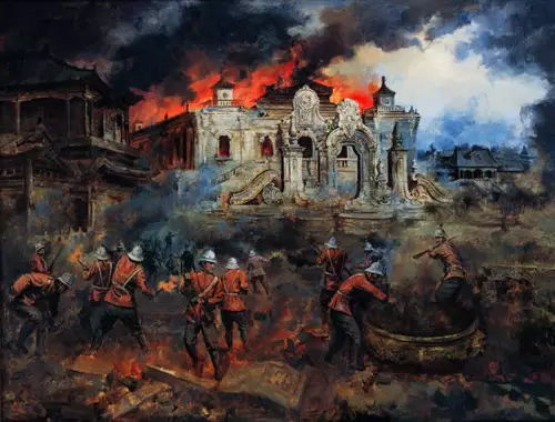 1860年英法联军火烧圆明园