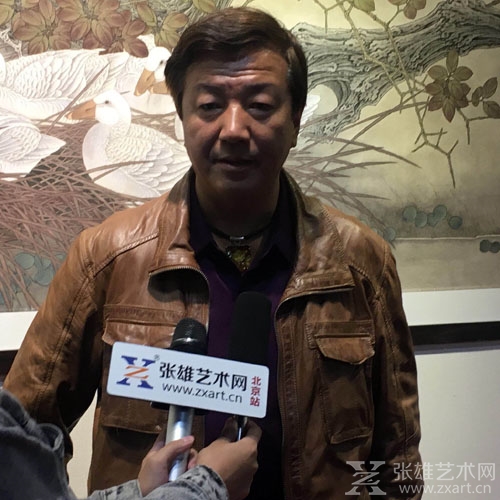 中国美术家协会会员、人民大学继续教育学院教授、画家李毅接受采访