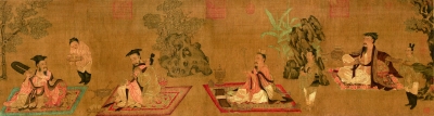   高逸图（国画） 宋 孙位 上海博物馆藏