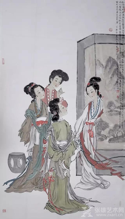 王渊仕女画作品