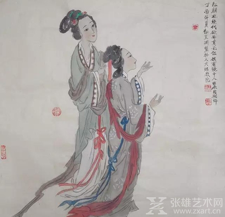 王渊仕女画作品