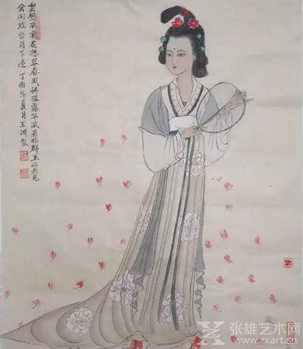 王渊仕女画作品