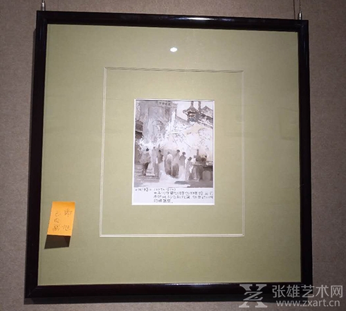 张啸谷《街头》被谢旭收藏