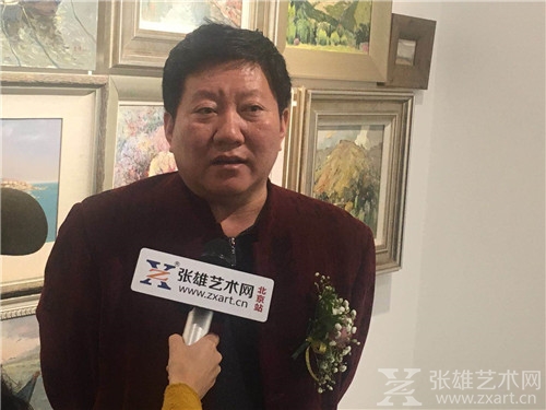 宋庄艺术促进会副会长李学来接受采访