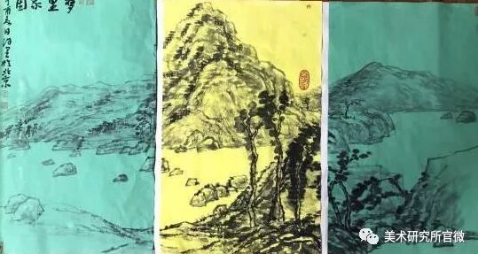   《梦里家园》  纸本水墨　97 x 180cm  2017