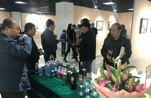 展览现场水果餐点酒会