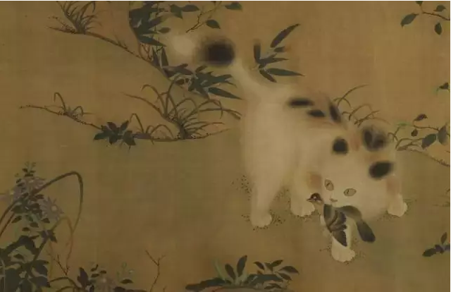 明·朱瞻基(明宣宗) 《五狸奴图卷》局部