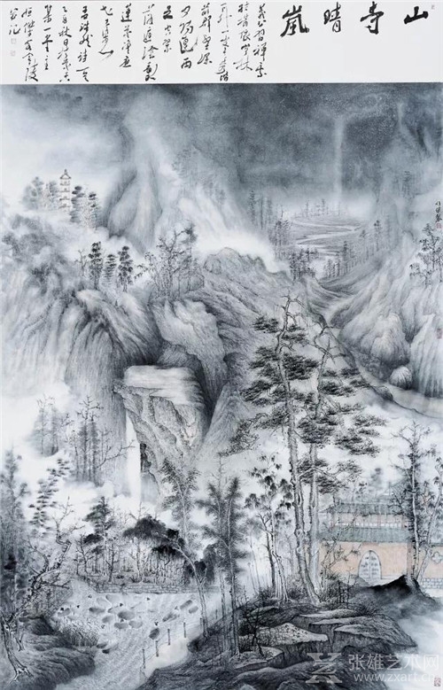 温恒杰 山寺晴岚