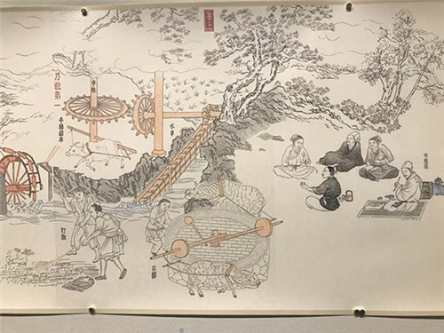 《天工开物》（局部），一件带有传统中国元素的作品