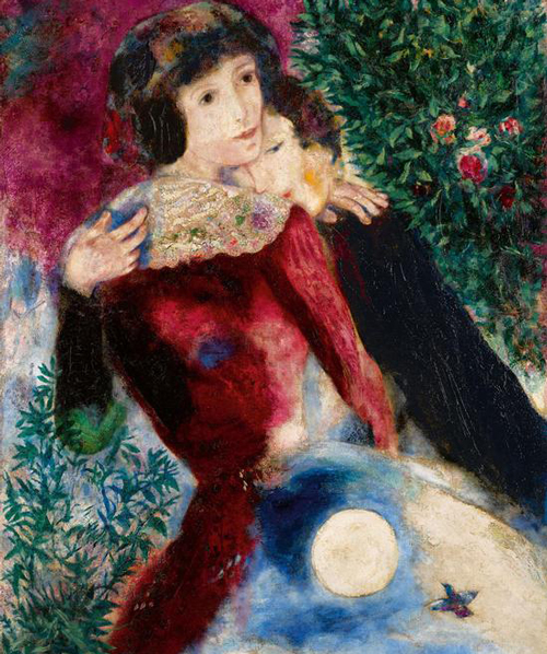 9740 lot 8， Chagall9740 lot 8， Chagall 马克·夏加尔（Marc Chagall）《恋人》