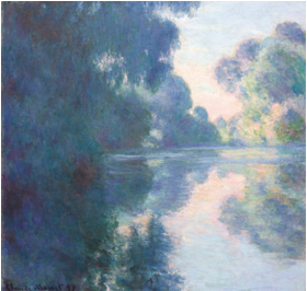 克劳德·莫奈，《塞纳河上的早晨》，1897。图片：佳士得