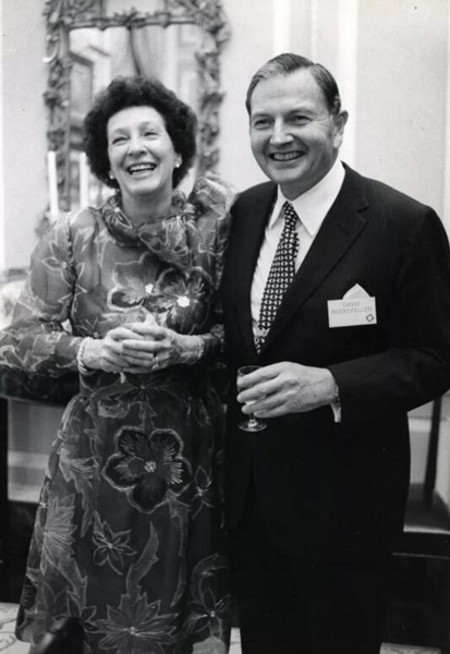 佩吉及戴维・洛克菲勒夫妇，1973年5月。