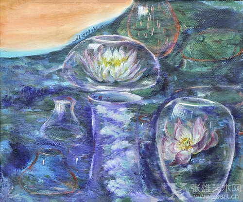《修行启示录》50x60cm 油画布 油画颜料 丙烯颜料 2016年9月
