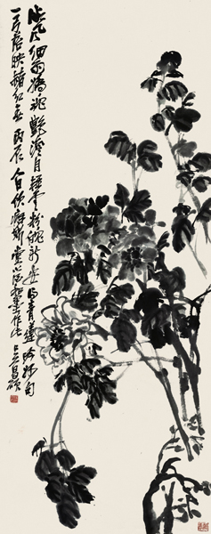 《花果十二条屏》之一