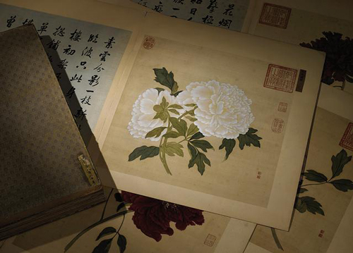蒋廷锡 百种牡丹谱 成交价：1.7365亿元 北京匡时2016年春拍
